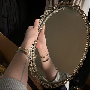 Vintage Style: Brass Mirror